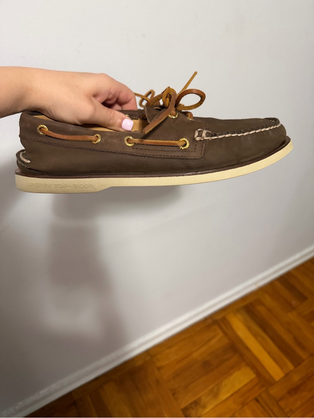 Sperry Gold Cup Authentic Original 2-Eye Boat Shoe in brown 8 men